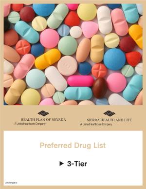 3-Tier Large Group Plan Preferred Drug List