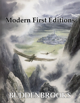 Buddenbrooks (617) 536-4433 - 1 - Info@Buddenbrooks.Com Modern First Editions