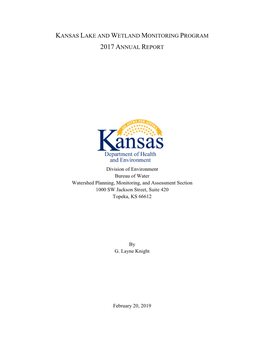 Kansas Lake and Wetland Monitoring Program 2017 Annual Report