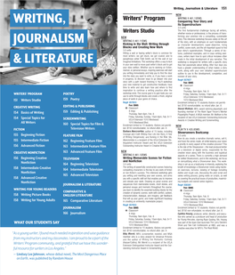 Writing, Journalism & Literature