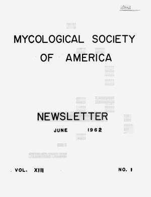 Mycological Society of America Newsletter - June