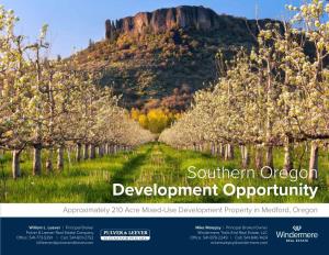 Southern Oregon Development Opportunity Approximately 210 Acre Mixed-Use Development Property in Medford, Oregon