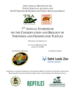 Joint Annual Meeting of the Turtle Survival Alliance and Iucn Tortoise & Freshwater Turtle Specialist Group