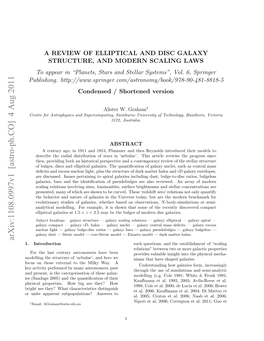 Arxiv:1108.0997V1 [Astro-Ph.CO] 4 Aug 2011