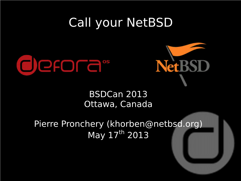 Call Your Netbsd