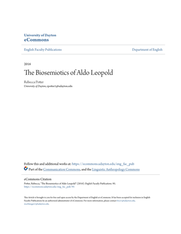 The Biosemiotics of Aldo Leopold