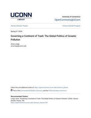 Governing a Continent of Trash: the Global Politics of Oceanic Pollution
