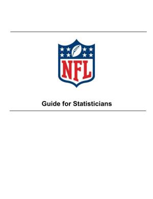 Guide for Statisticians © Copyright 2021, National Football League, All Rights Reserved