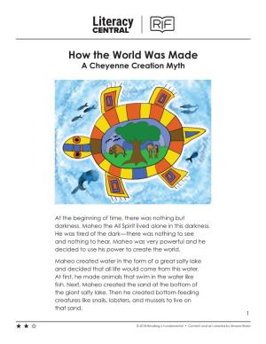 How the World Was Made a Cheyenne Creation Myth