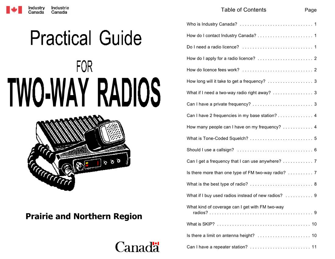 Practical Guide for Two Way Radios
