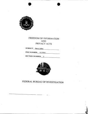 Federal Bureau of Investigation United States Department of Justice