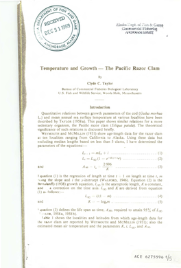 The Pacific Razor Clam