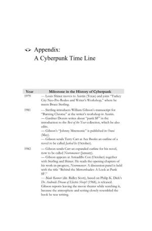 &lt; Appendix: a Cyberpunk Time Line
