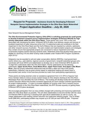 Project Application Deadline – July 20, 2020