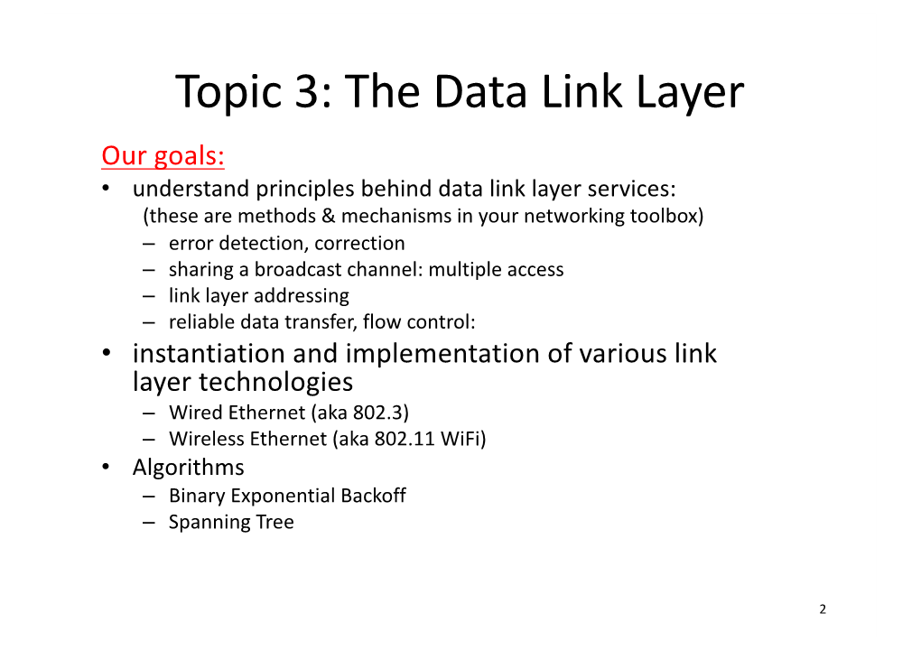 Topic)3)The)Data)Link)Layer DocsLib