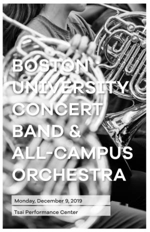 Boston University Concert Band & All-Campus Orchestra