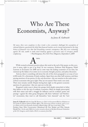 Who Are These Economists, Anyway?
