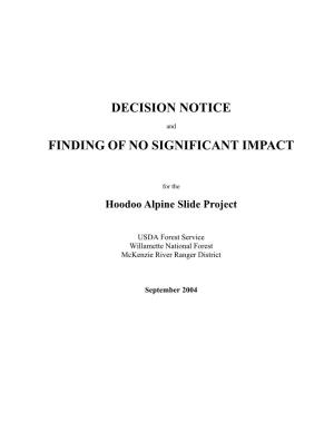 Hoodoo Alpine Slide Project