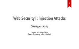 Injection Attacks