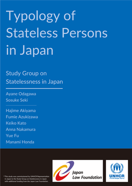 Typology of Stateless Persons in Japan