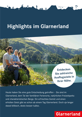 Highlights Im Glarnerland