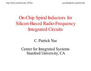 On-Chip Spiral Inductors for Silicon-Based Radio-Frequency Integrated Circuits