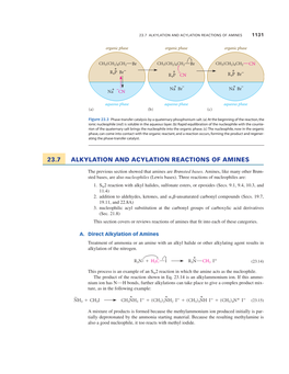 23.7 Alkylation and Acylation Reactions of Amines 1131