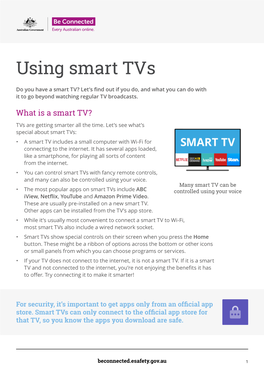 Using Smart Tvs