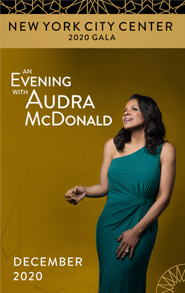 Read the Program for an Evening with Audra Mcdonald Here