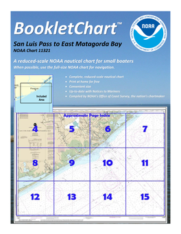 Bookletchart™ San Luis Pass to East Matagorda Bay NOAA Chart 11321