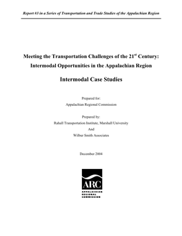 Intermodal Case Studies