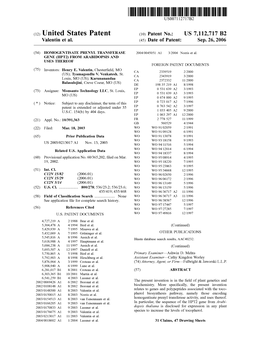 (12) United States Patent (10) Patent No.: US 7,112,717 B2 Valentin Et Al