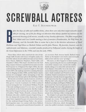Screwball Actress