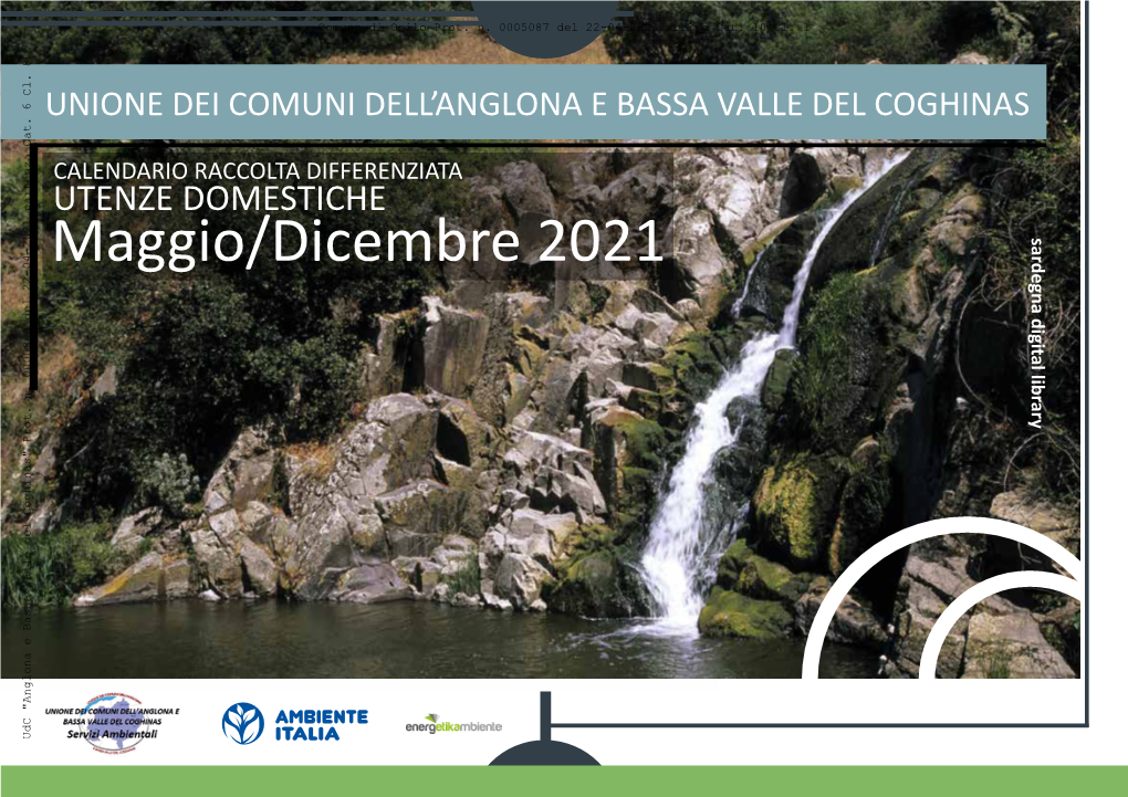 CALENDARIO RACCOLTA DIFFERENZIATA UTENZE DOMESTICHE Maggio/Dicembre 2021 Sardegna Digital Library