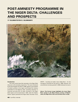 Post-Amnesty Programme in the Niger Delta: Challenges and Prospects
