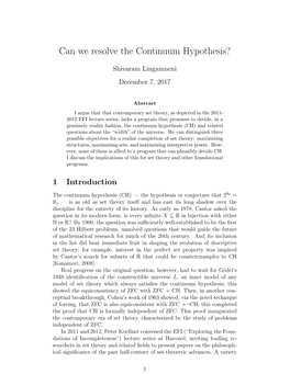 Philosophical Status of the Continuum Hypothesis