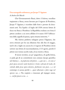 Una Scenografia Sodomesca, Per Jacopo V Appiano Di Andrea De Marchi Che Giovannantonio Bazzi, Detto Il Sodoma, Vercellese Trapia