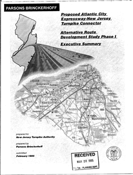New Jersey Turnpike Alternative Routes Study
