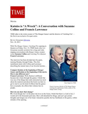 A Conversation with Suzanne Collins and Francis Lawrence