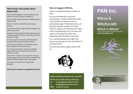 Brochure-Wicca & Witchcraft