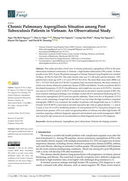 Chronic Pulmonary Aspergillosis Situation Among Post Tuberculosis Patients in Vietnam: an Observational Study