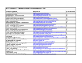 To View a PDF of the Sites Currently Linking to Preservationdirectory