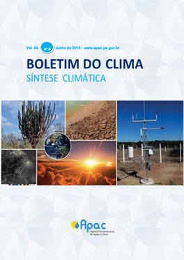 Junho De 2016 – BOLETIM DO CLIMA SÍNTESE CLIMÁTICA