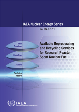 AVAILABLE REPROCESSING and RECYCLING SERVICES for RESEARCH REACTOR SPENT NUCLEAR FUEL the Following States Are Members of the International Atomic Energy Agency