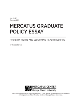 PROPERTY RIGHTS and ELECTRONIC HEALTH RECORDS by Jessica Carges