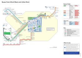 Buses from Ilford West and Liitle Ilford