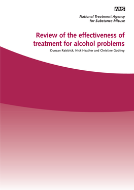 PDF (Review of the Effectiveness of Treatment for Alcohol Problems)