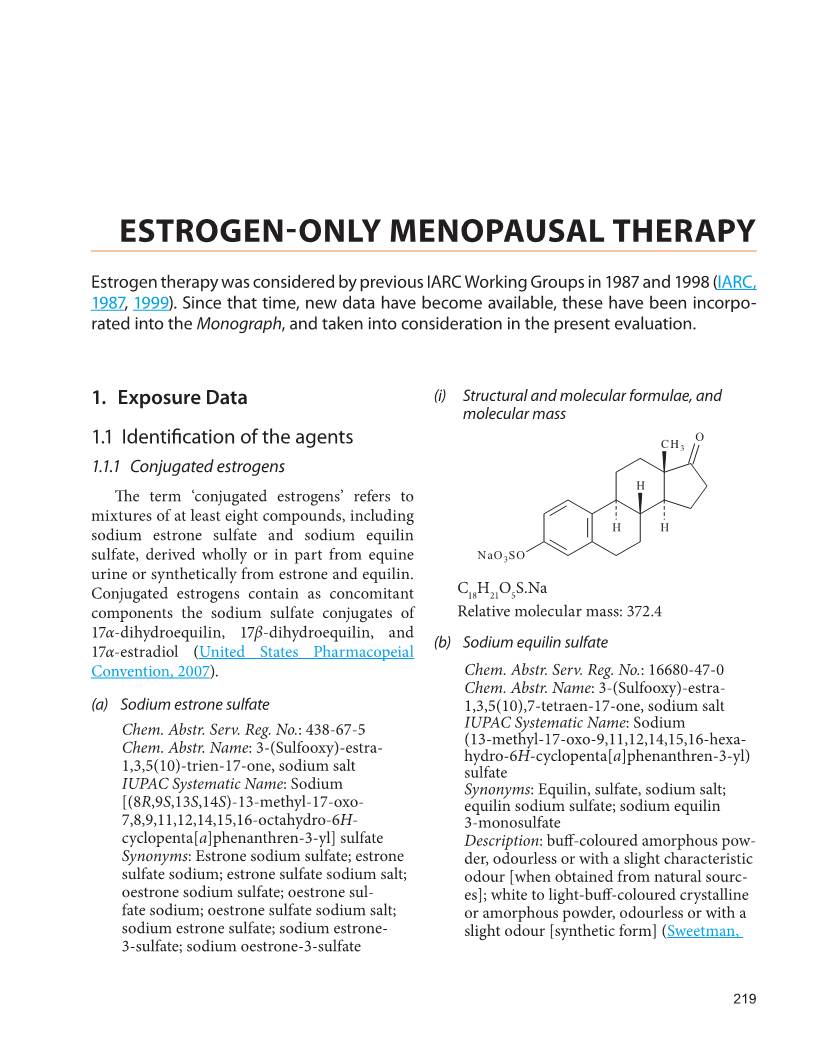 Estrogen-Only Menopausal Therapy