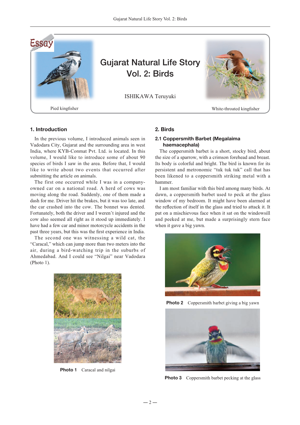 Gujarat Natural Life Story Vol. 2: Birds
