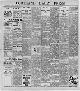 Portland Daily Press: January 27, 1896